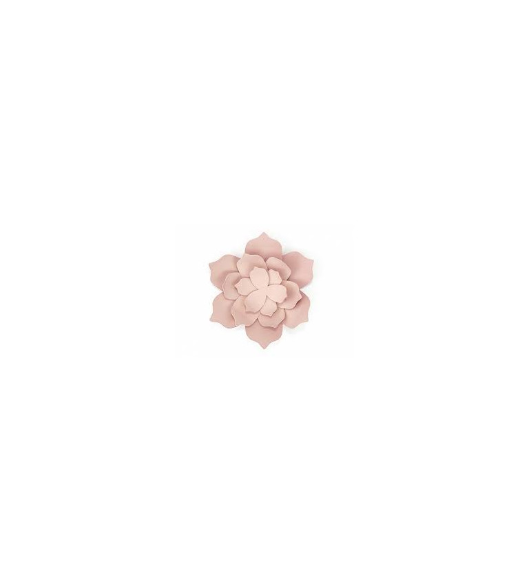 Růžový papírový květ