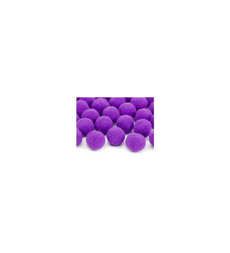Plyšové kuličky fialové