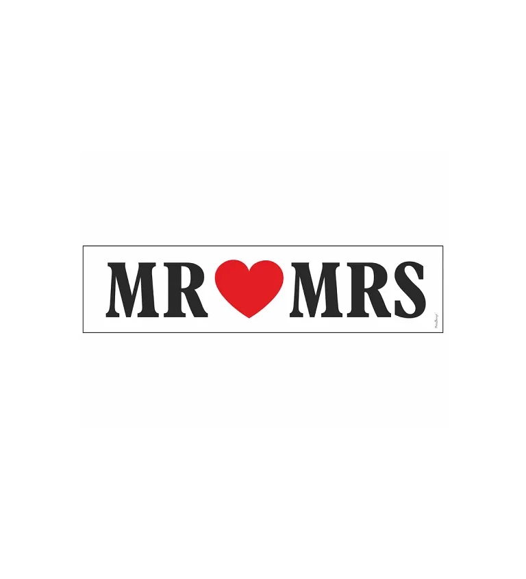 Kartonové tabulky Mr and Mrs