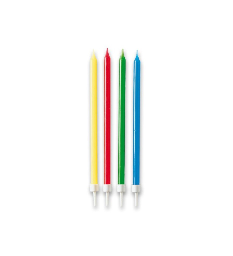 Dortové barevné svíčky