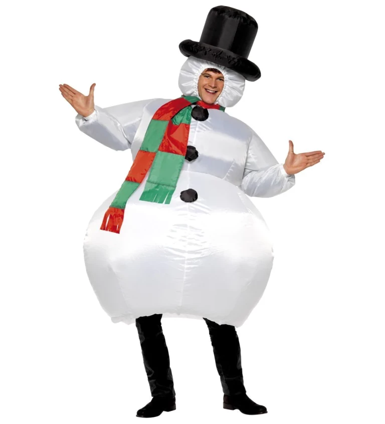 Unisex kostým Nafukovací sněhulák