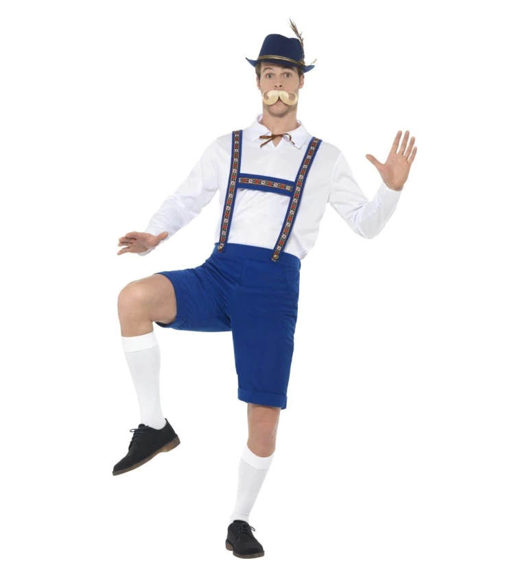 Pánský kostým Oktoberfest modrý