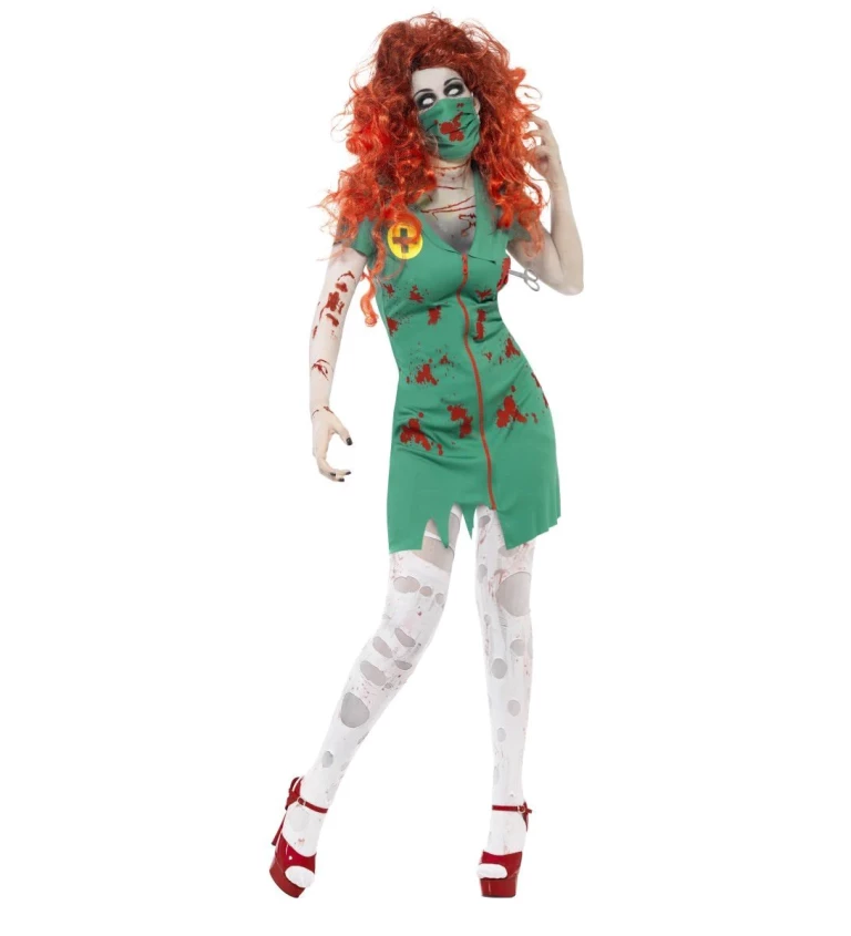 Dámský kostým Zombie sestra na sále