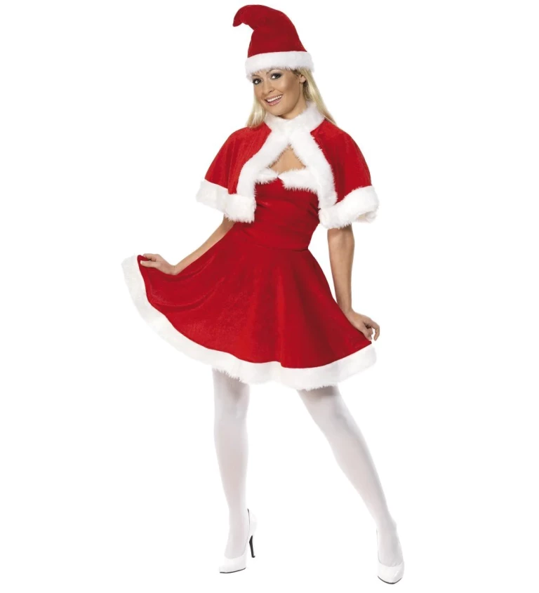 Dámský kostým Miss Santa delux