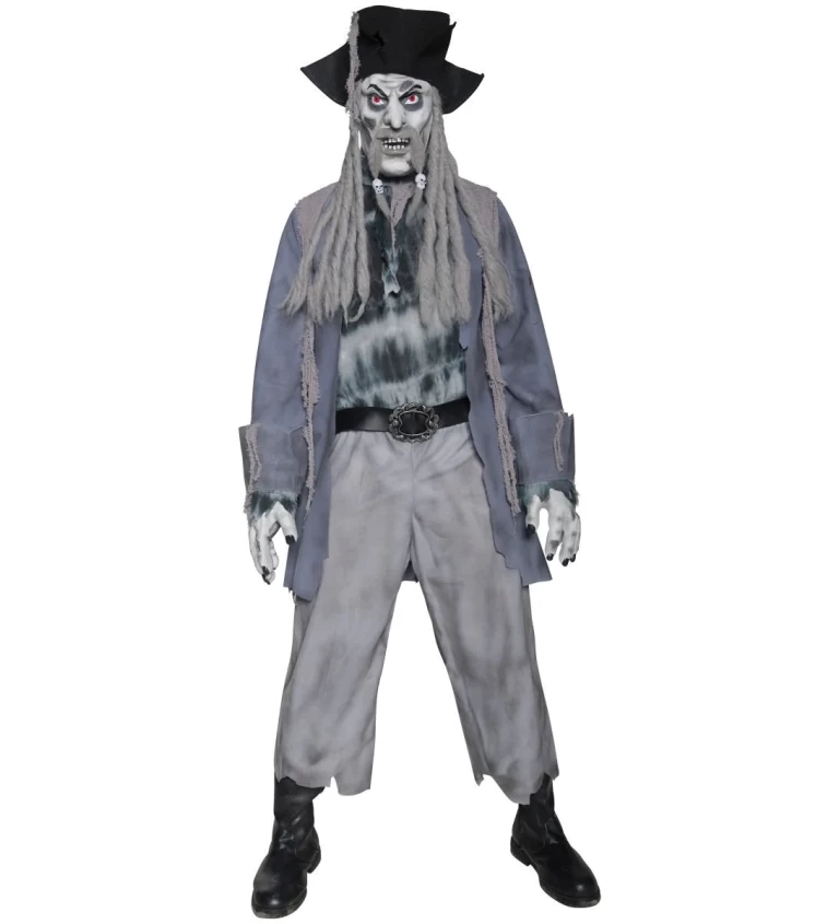 Pánský kostým Zombie pirát s dready