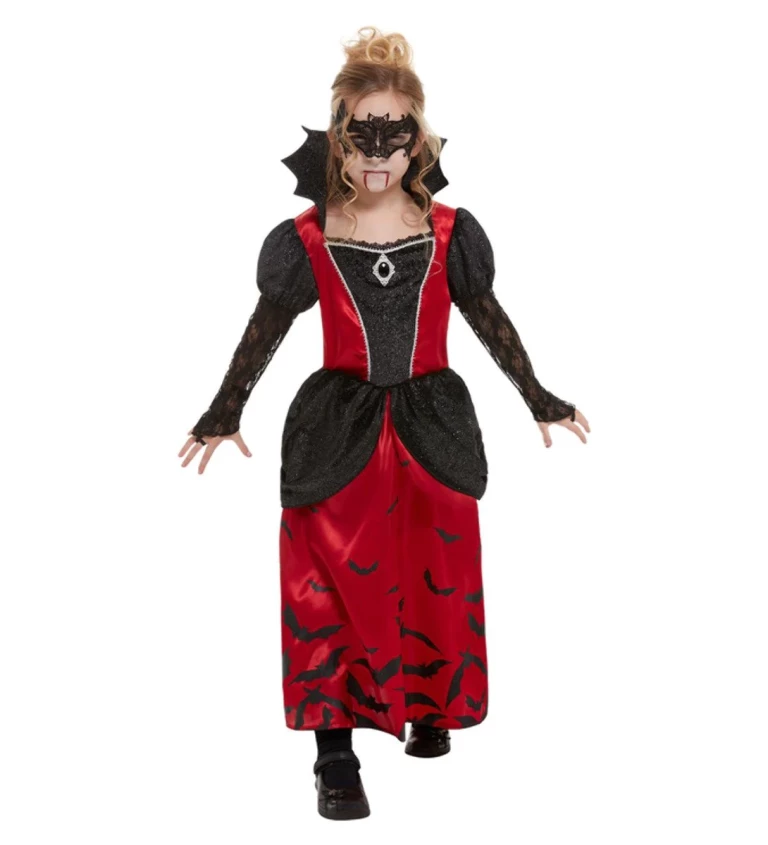 Dětský kostým Gotická kráska s netopýry