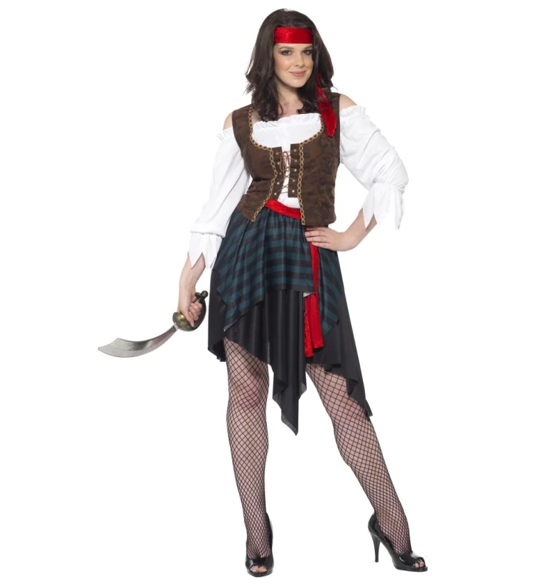 Dámský kostým Loupežná královna pirátů