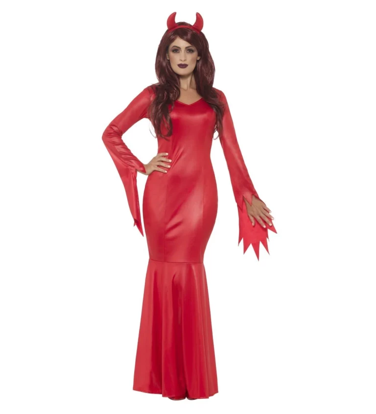 Dámsky kostým Elegantní čertice v červeném