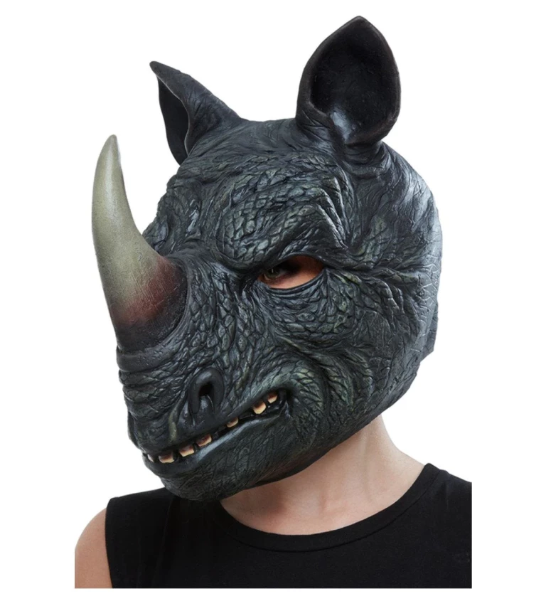 Celohlavová maska Šedý nosorožec