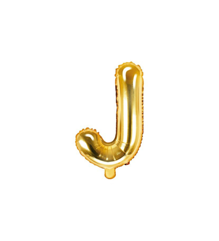 Fóliový balónek - zlaté J