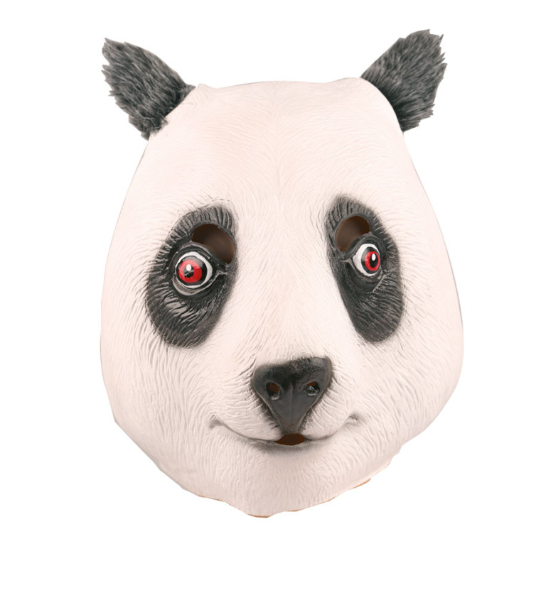 Latexová maska pandy