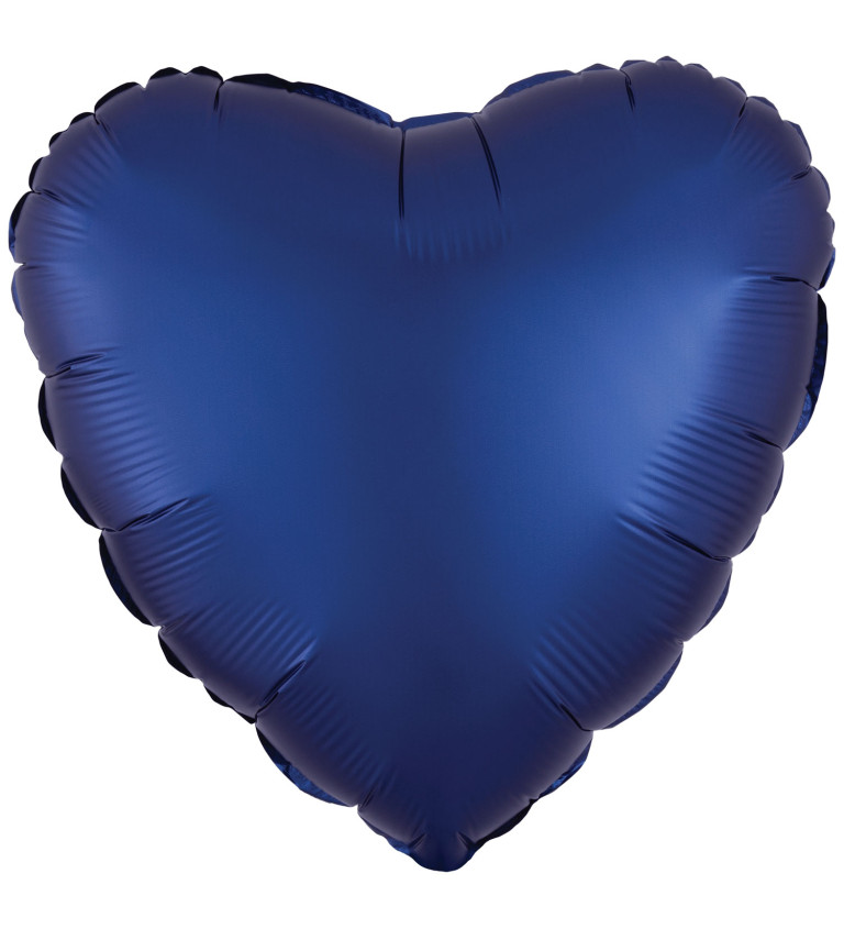 Fóliový balon - tmavě modré srdce