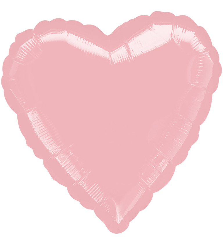 Fóliový balón růžové srdce