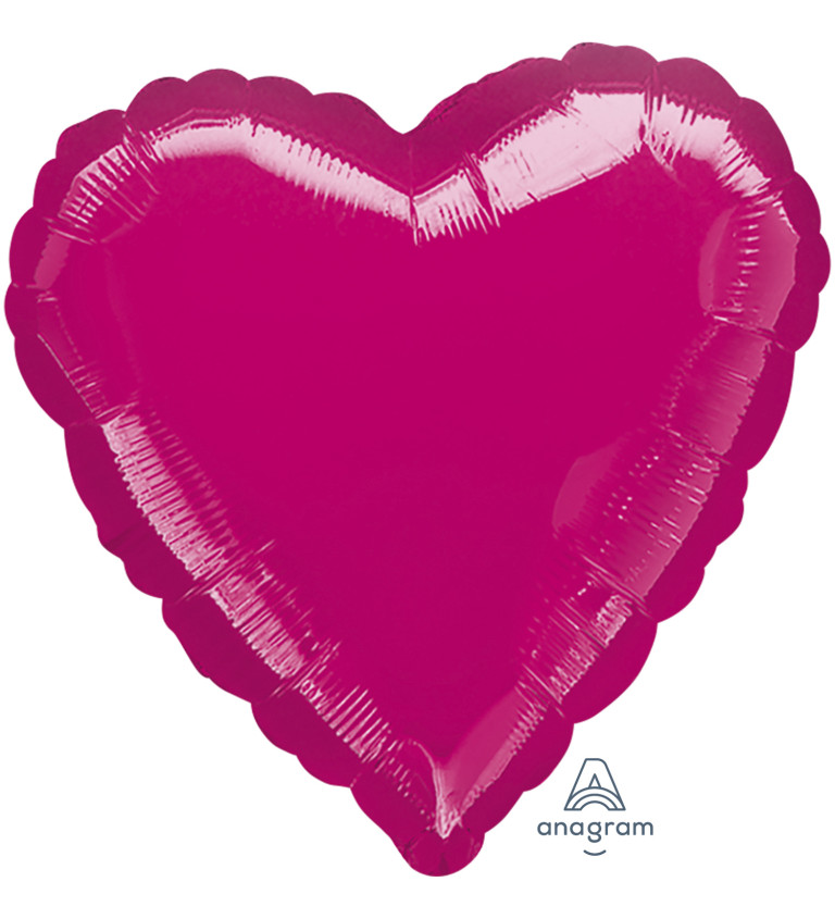 Fóliový balónek růžové srdce