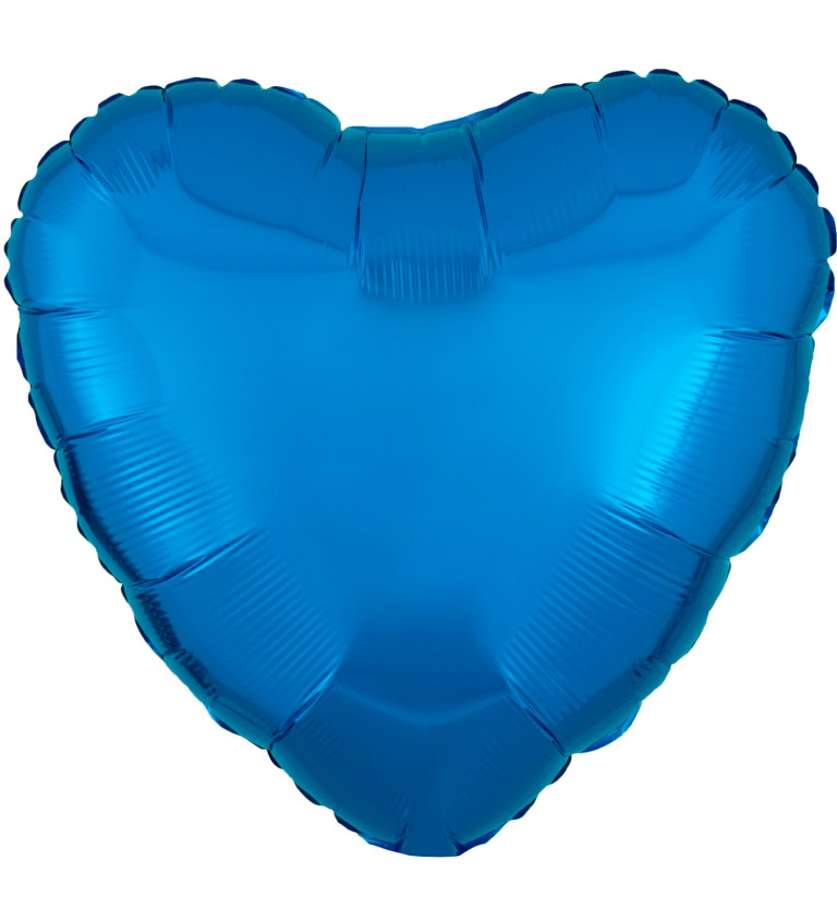 Fóliový balón modré srdce