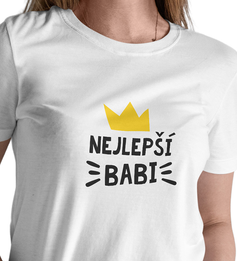 Dámské triko s nápisem Nejlepší babi