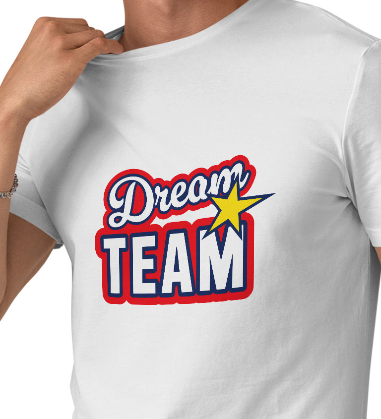 Pánské triko s nápisem Dream team