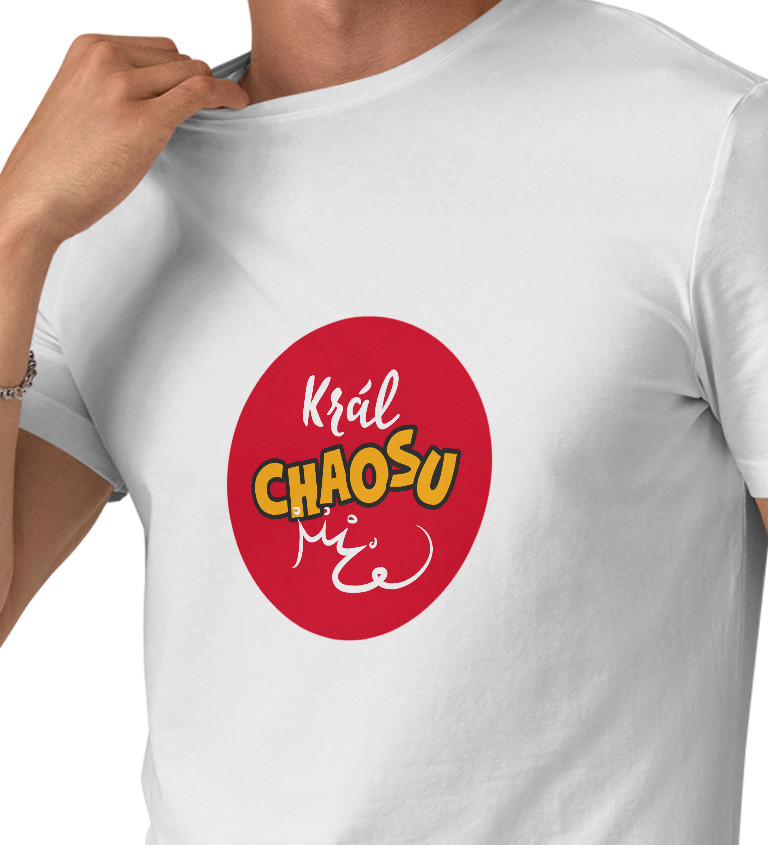 Pánské triko s nápisem Král chaosu