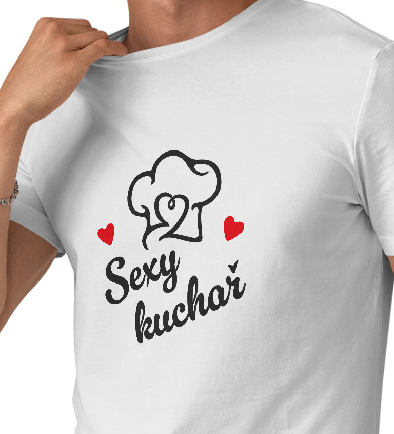 Pánské triko s nápisem Sexy kuchař