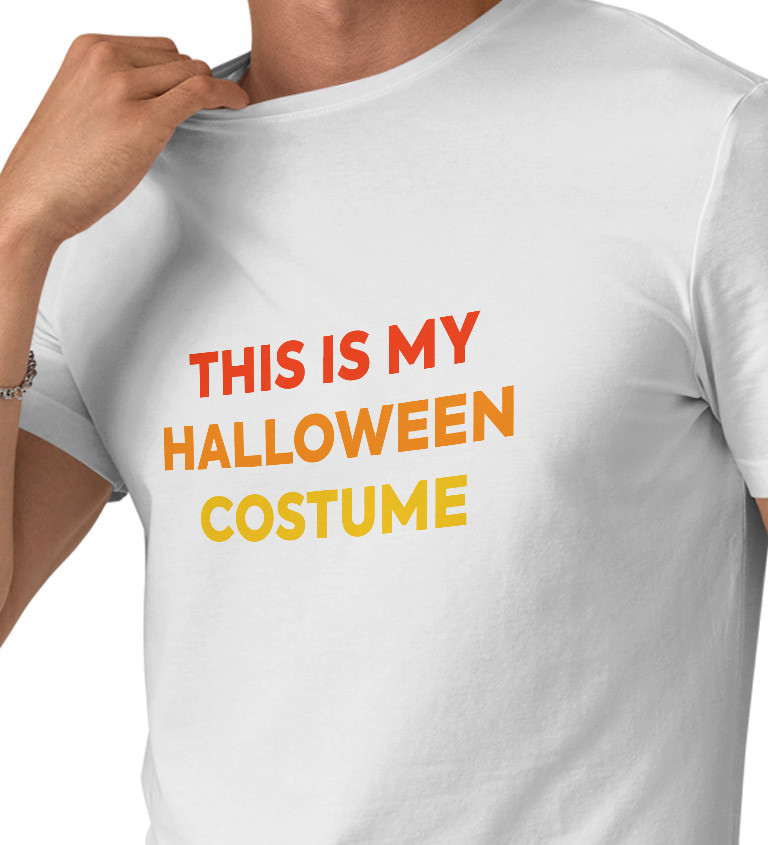 Pánské triko bílé - This is my halloween costume