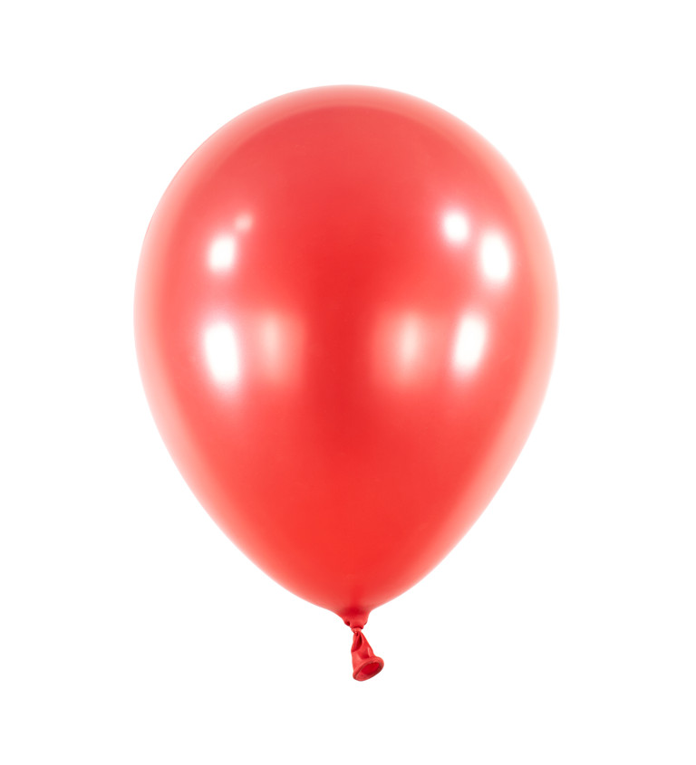 Metalické červené balónky