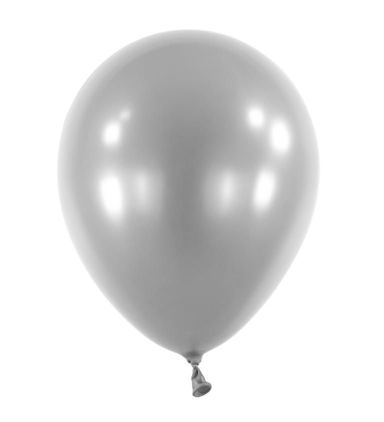 Metalické balónky šedé