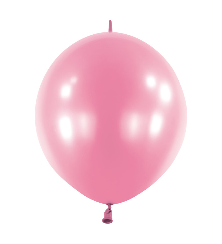 Světle růžové latexové balónky