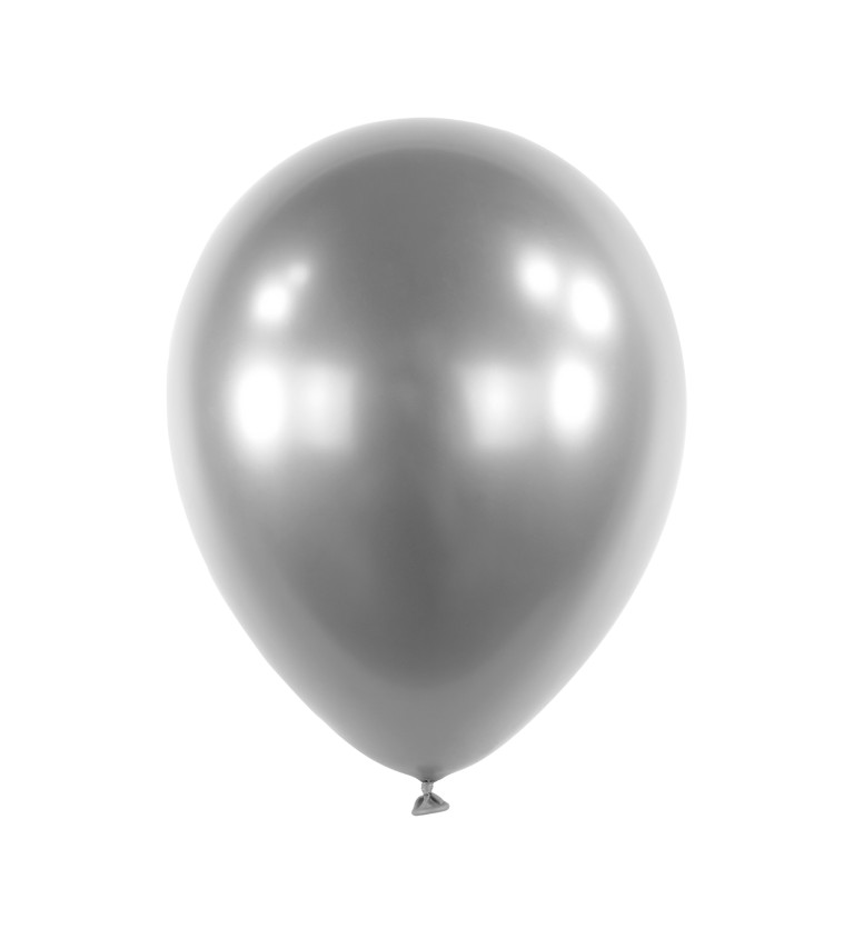 Balónky saténové stříbrné
