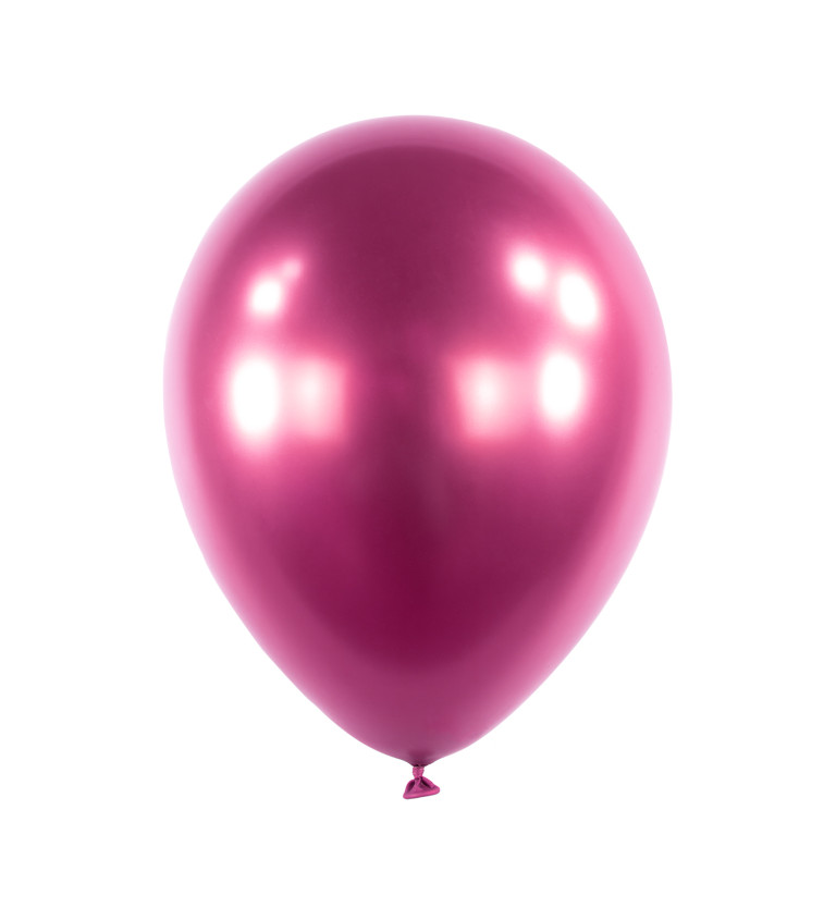 Chromově růžové balónky