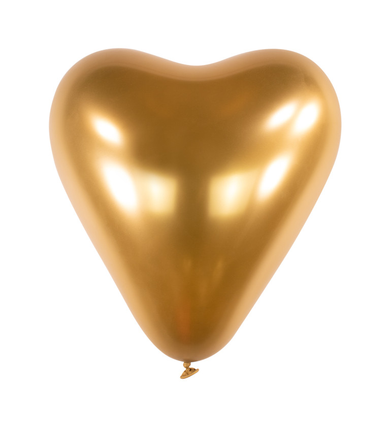 Latexový balón zlaté srdce