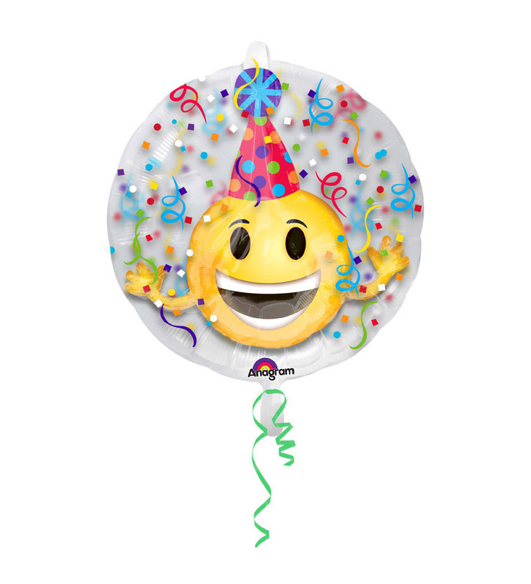 Balónek párty emoji smajlík