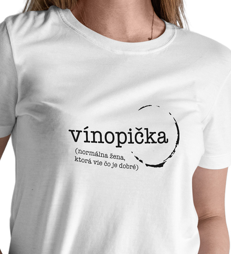 Dámske tričko -  Vínopička