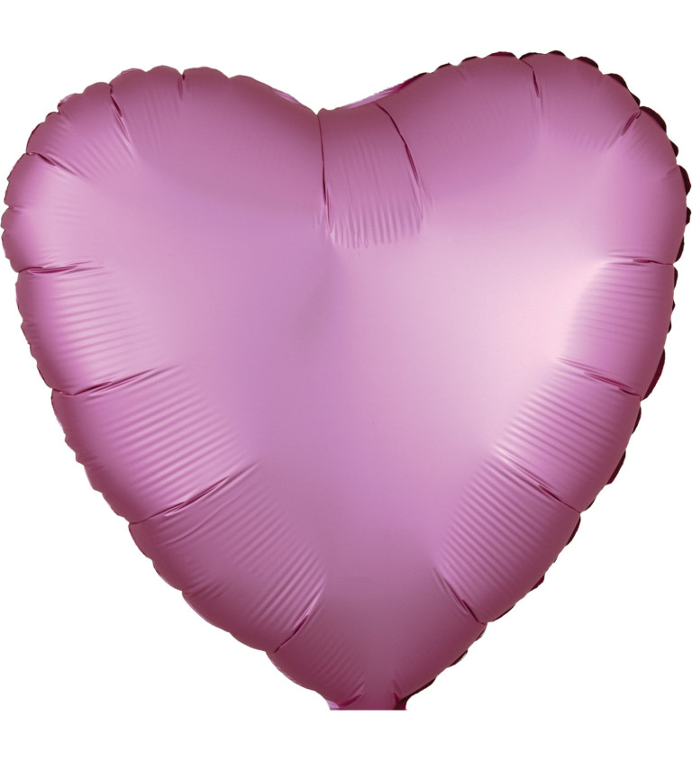Foliový balónek - srdce růžový
