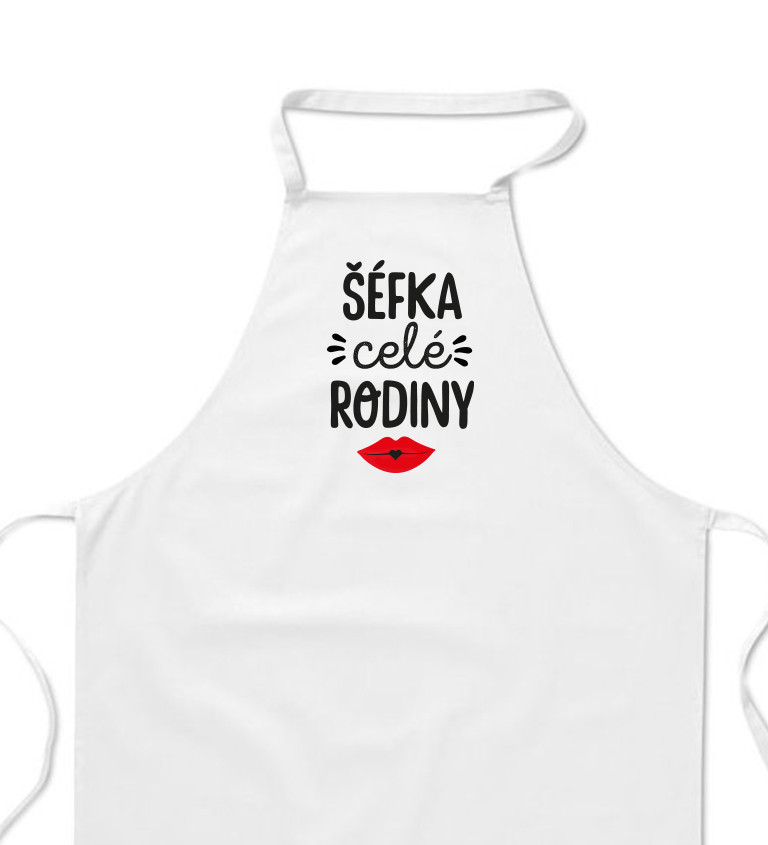 Zástěra bílá - Šéfka celé rodiny