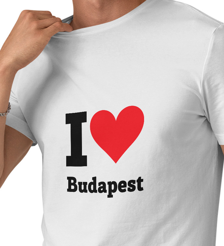 Pánské triko - I love Budapest