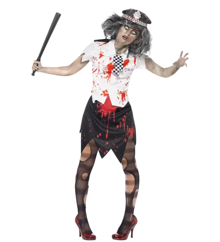 Policistka zombie - kostým dámský
