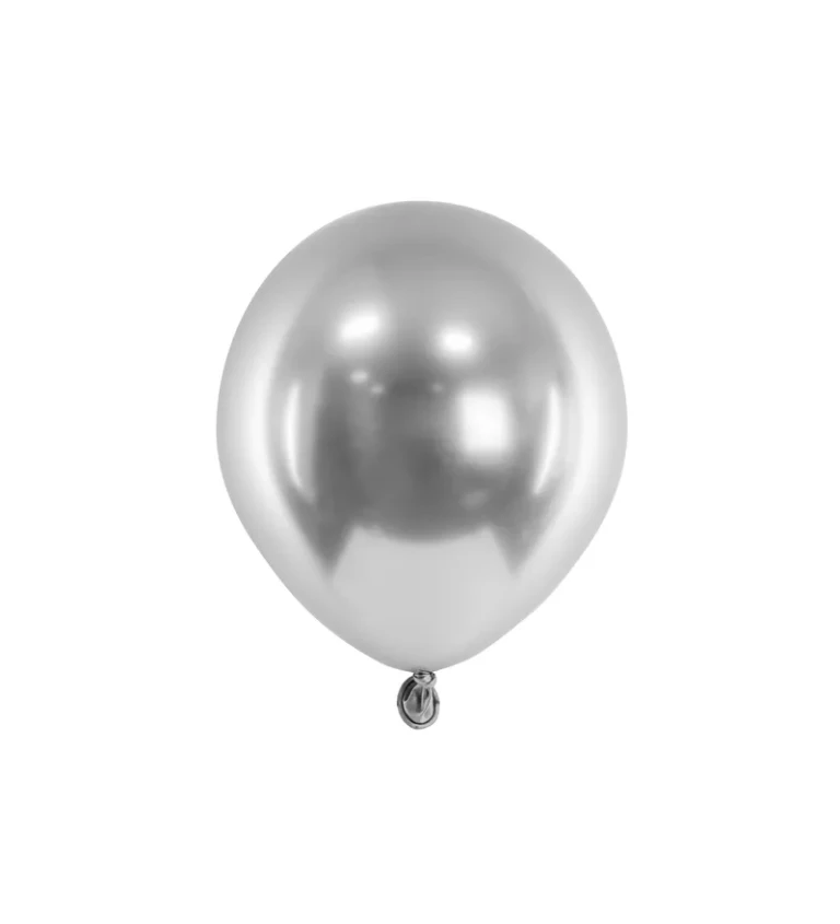 Stříbrné balóny - lesklé