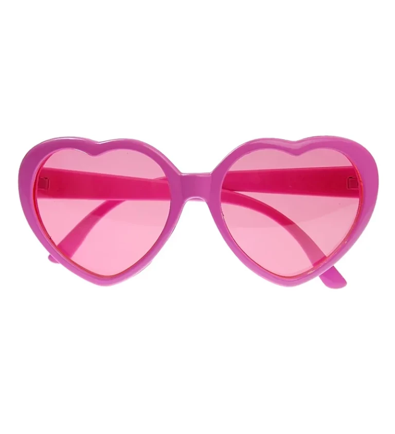 Srdíčkové brýle - růžové