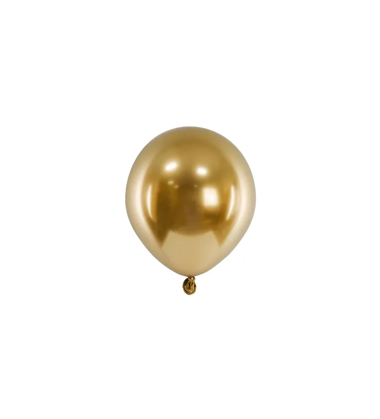 Zlaté balónky lesklé