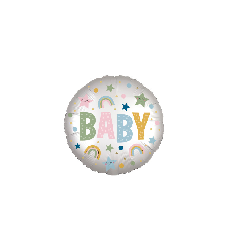 Fóliový balón s nápisem Baby