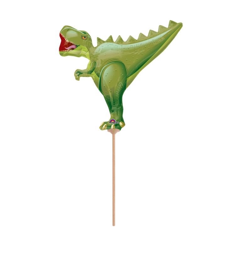 Zelený dinosaurus balónek