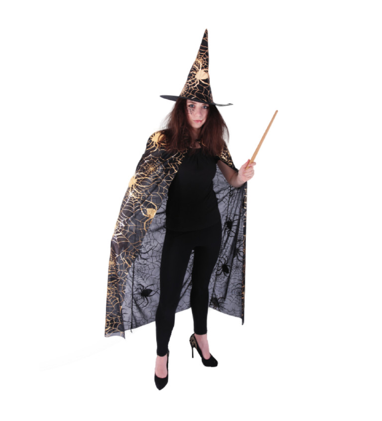 Čarodějnický set pro dospělé - plášť a klobouk