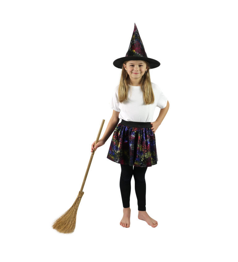 Tutu sukně a klobouk pro děti - čarodějnice