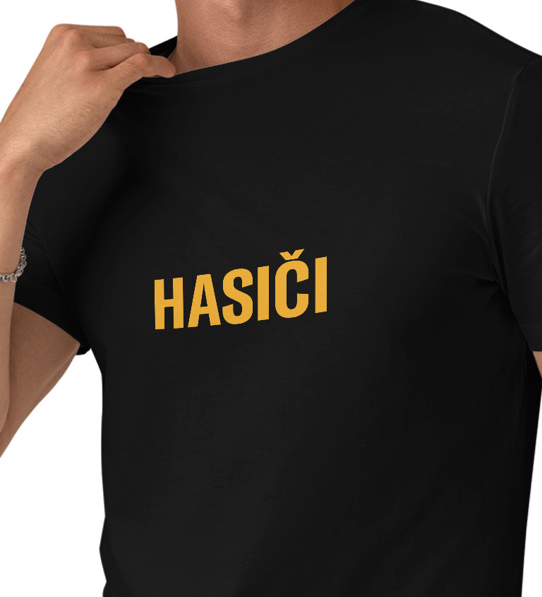 Pánské tričko černé Hasiči S