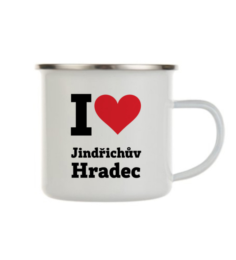 Plecháček bílý I love Jindřichův Hradec