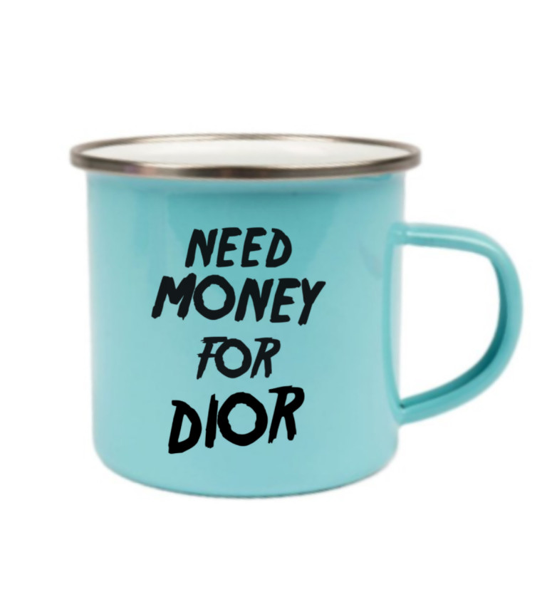 Plecháček modrý Need money for Dior