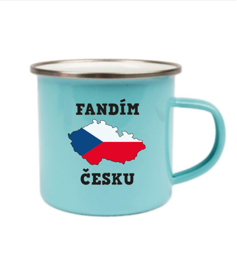 Plecháček modrý Fandím česku