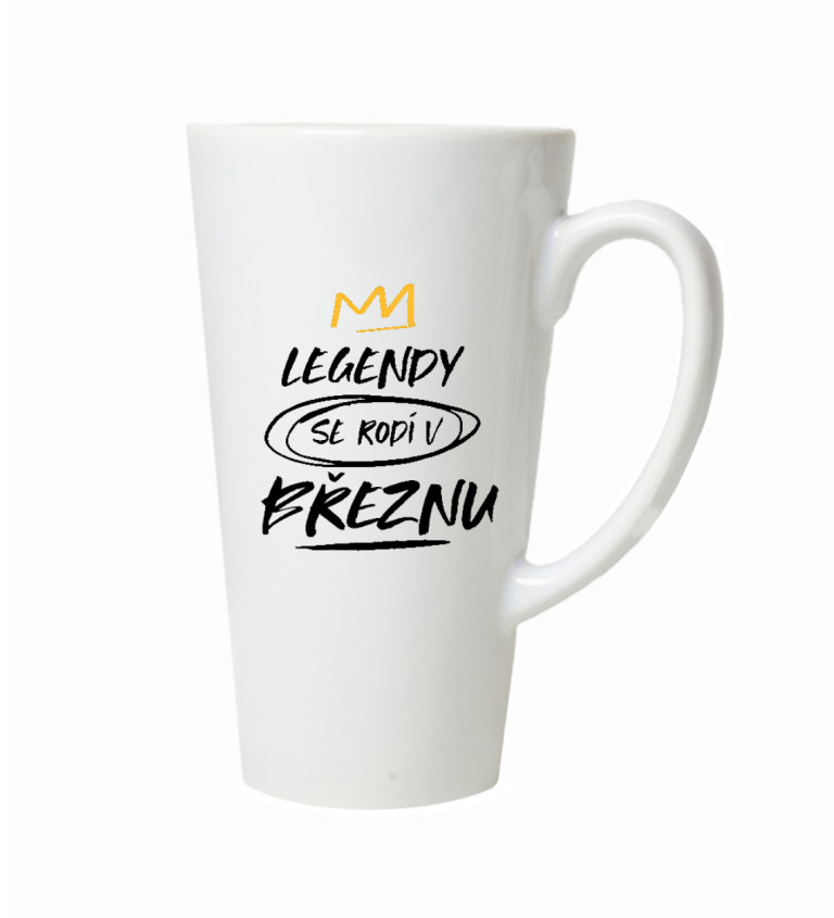 Latte hrnek Legendy se rodí v březnu