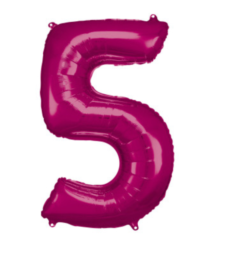 Fóliový růžový balón 5