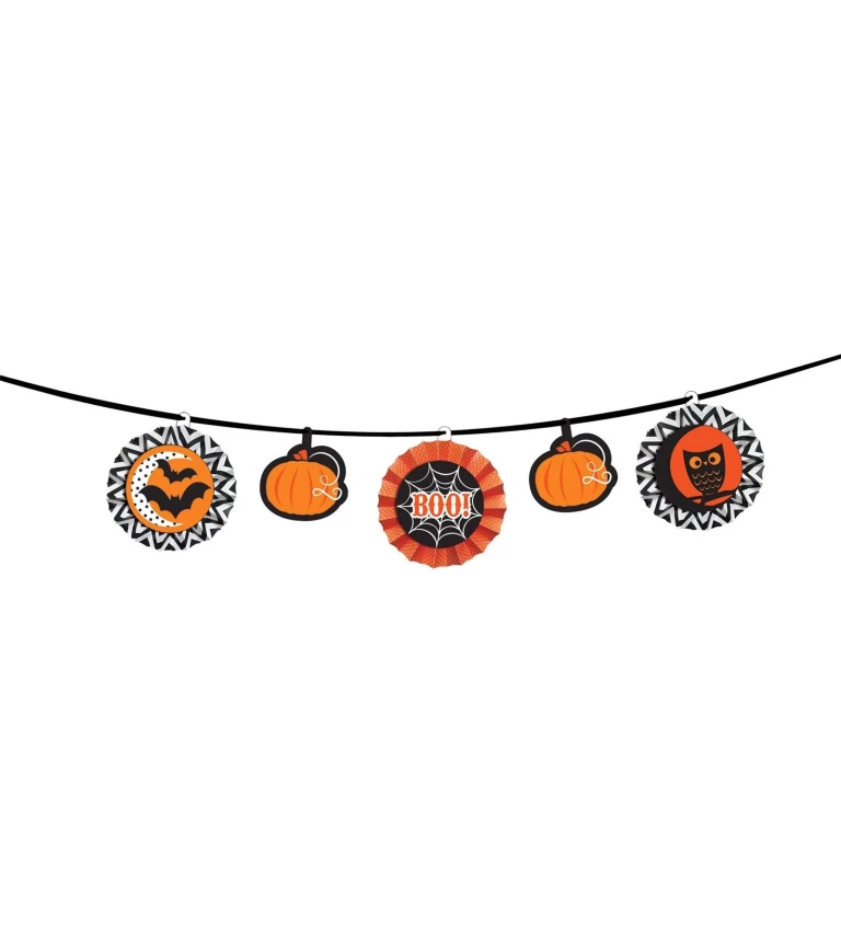 Girlanda s Halloweenským motivem